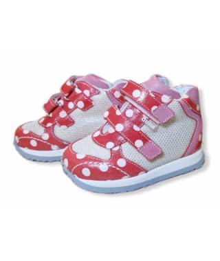 Duna Baby scarpa da bambina MOMO 13 rosa/grigio