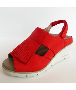 Sandalo da donna colore rosso F.LLI TOMASI